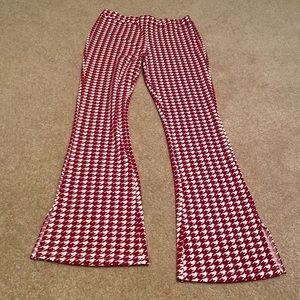 Red Houndstooth Pants